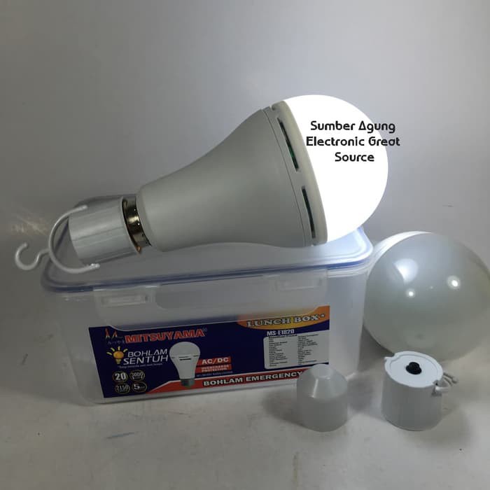 Mitsuyama MSE1820 Kotak Makan Isi Dua Magic Lamp 20W Terang Emergency