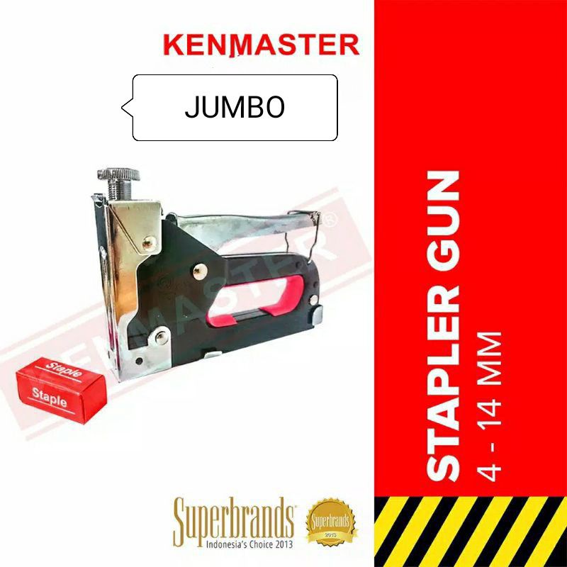 Staples  Tembak Jok Motor Stapler Gun  Kenmaster  4 - 14 mm JUMBO