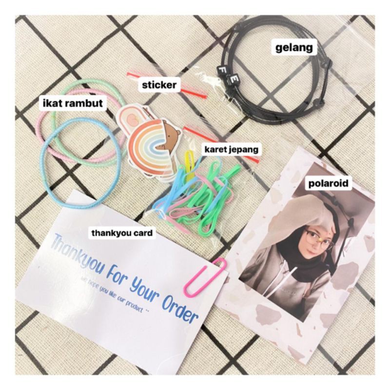 GELANG KEMASAN ZIPLOCK LUCU [ PAKET A ]