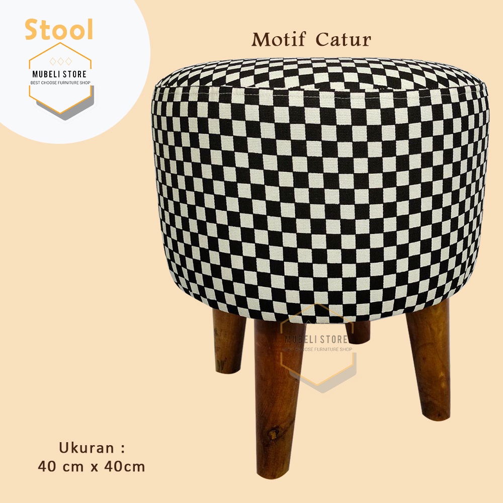 Jual Stool Kursi Sofa Puff Bulat Stool Murah Ukuran X Cm Design Minimalis Murah Elegan