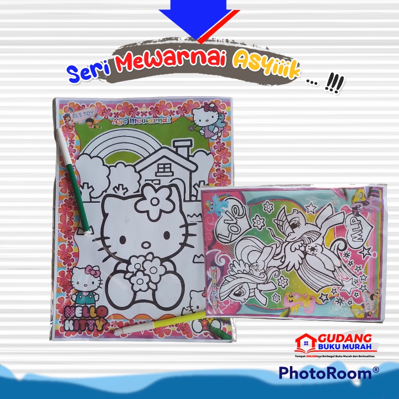 

Seri Mewarnai asik | 1 buku 2 gambar | buku mewarnai dengan spidol | mewarnai asik | buku mewarnai murah | buku mewarnai anak