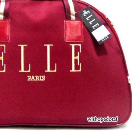 BAJ TAS TRAVEL KOPER TAS PAKAIAN JINJING PAKAIAN ELLE MAROON TRAVEL BAG ORGANIZER TAS / TF034
