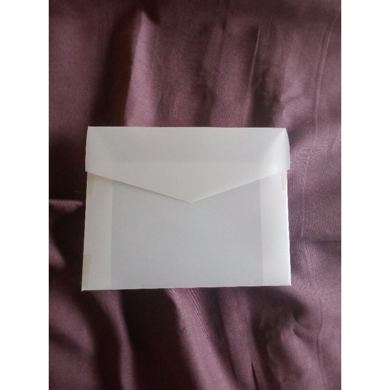 

[16 X 13 CM] Amplop Kalkir Transparan Premium Undangan Pernikahan Amplop Packaging Online Shop