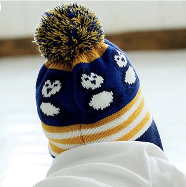 Topi Kupluk rajut Bayi Laki-laki / Perempuan Desain Pinguin untuk Musim Dingin baby knitted hat