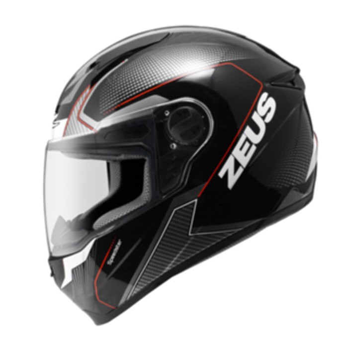 ZEUS 811 BLACK RED HITAM MERAH HELM FULLFACE RINGAN AGV NOLAN