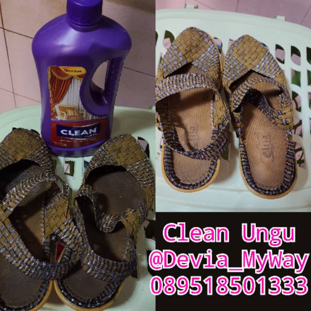 Clean Ungu My Way pembersih sepatu sendal kasur sofa spring bed dll tanpa busa / pembersih serbaguna