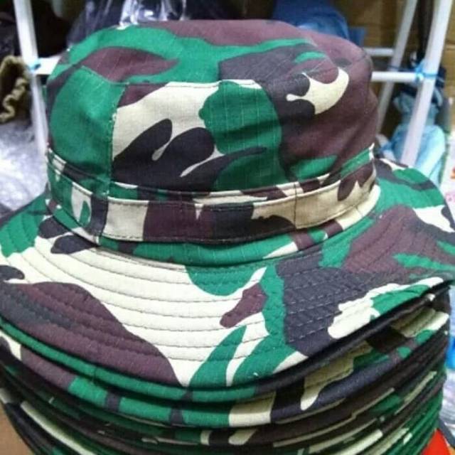 Topi rimba loreng malvinas (standar TNI ) / topi army outdoor military tactical