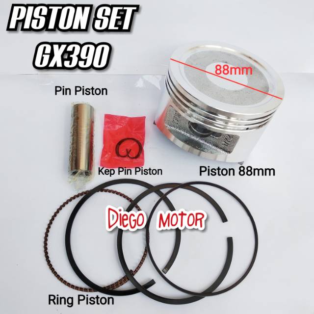 Piston kit komplit mesin penggerak Honda tipe GX390 13hp Genset tipe 7000 Watt 8000Watt