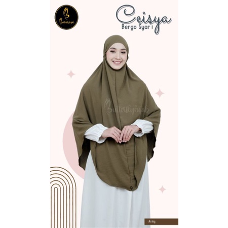 HIJAB INSTAN JUMBO CEISYA BERGO SYARI © BUTTERFLY