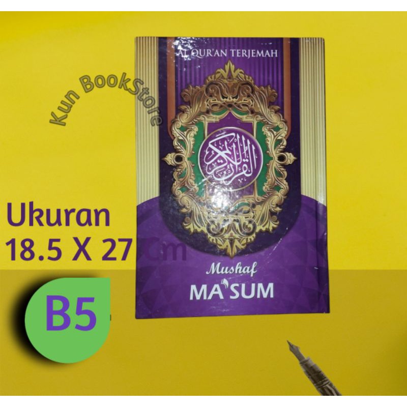 Alquran Masum Terjemah Ukuran Besar B5,Alquran Terjemah Utsmani HVS
