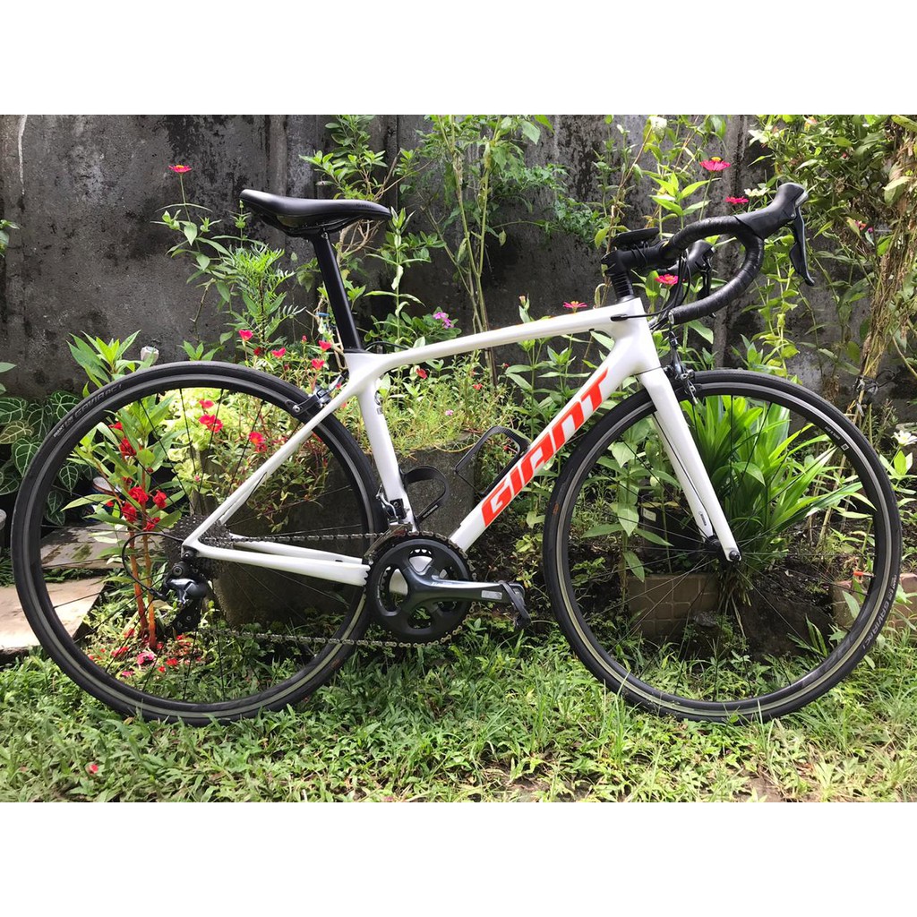 Roadbike Giant TCR Adv 3 2020 Size S Grupset Tiagra 10s Speed Carbon Sepeda Balap Rim brake Fullbike