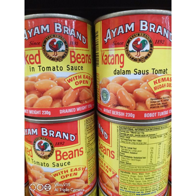 

Ayam Brand kacang dalam saus tomat 230 gr