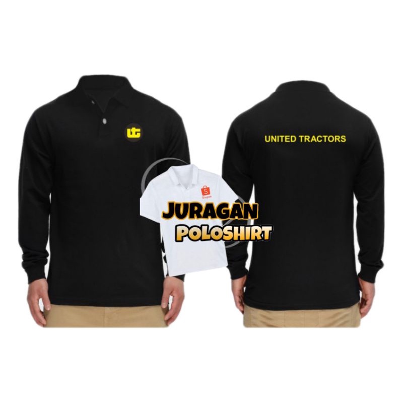 T-SHIRT KAOS UNITED TRACTORS LENGAN PANJANG BERKERAH - polo UNITED TRACTORS - custom polo jr