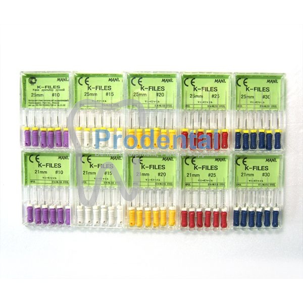 Dental kfile mani 21mm 25mm 31mm 06 08 10 15-40 45-80 / kfiles / k file PSA