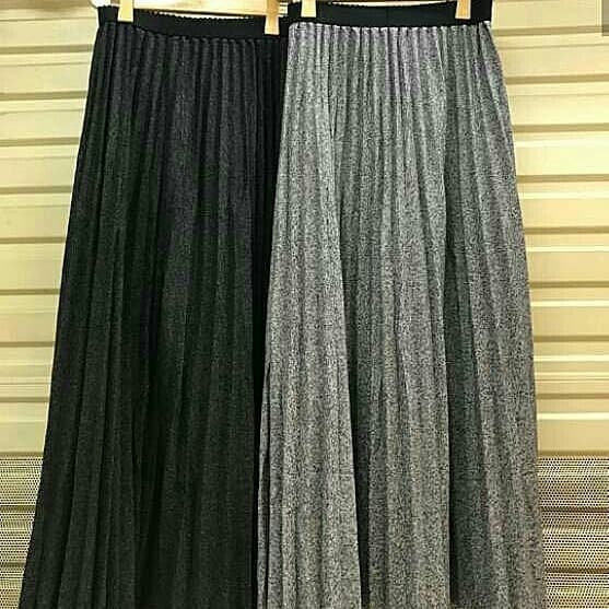 ROK ZARA PANJANG, ROK ZARA WOLL IMPORT, ROK ZARA ORI, ROK PLISKET - ABU-ABU MUDA