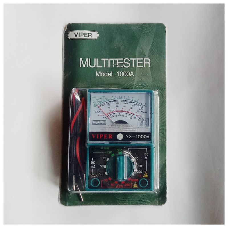 Multitester Analog Kecil Multimeter YX-1000A Avometer Jarum Penunjuk