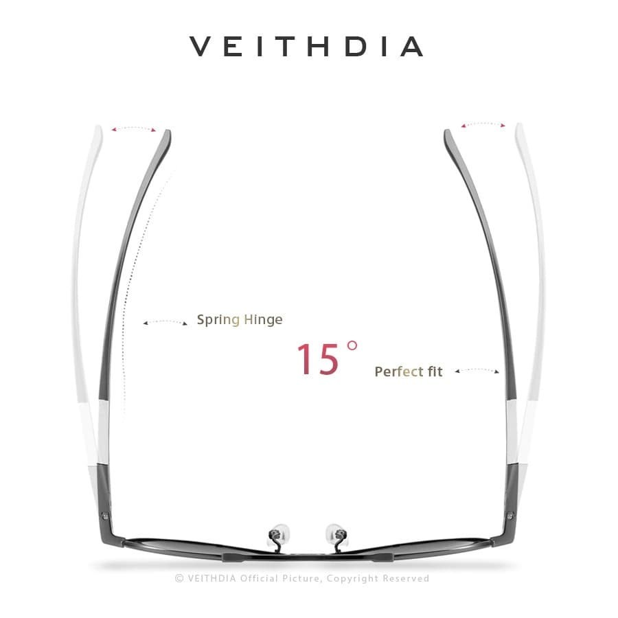 Veithdia Kacamata Photochromic UV Polarized Sunglasses - 6699