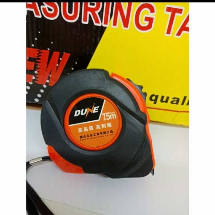 measuring 7.5M Dune meteran 7.5meter Dune hing quality import 7,5 meter