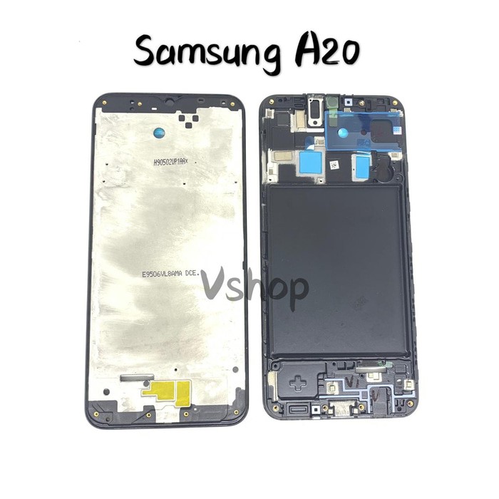 Tulang LCD Frame LCD Tatakan LCD Samsung A20 - A205