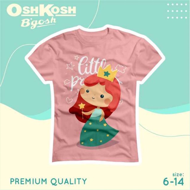 OSHKOSH JUNIOR GIRL • KAOS ANAK PEREMPUAN • Princess series — Pink