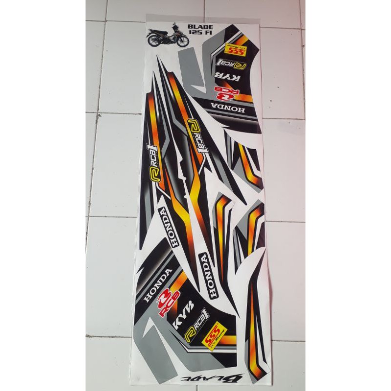 Striping Variasi Blade 125 grafis rcb