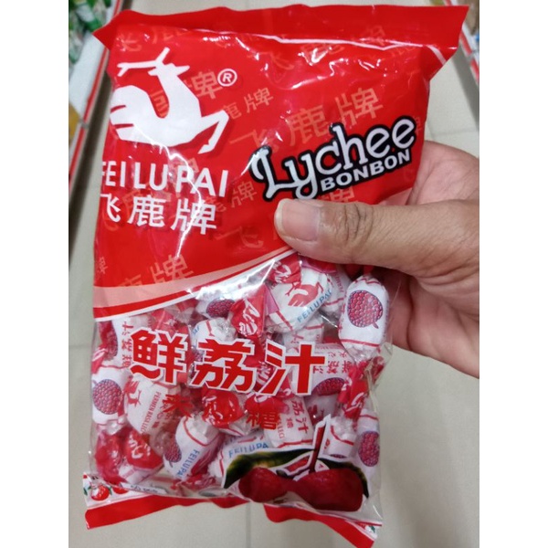 

PERMEN FEILUPAI RASA LYCHEE/CEMILAN/MAKANAN RINGAN/PERMEN LYCHEE BONBON