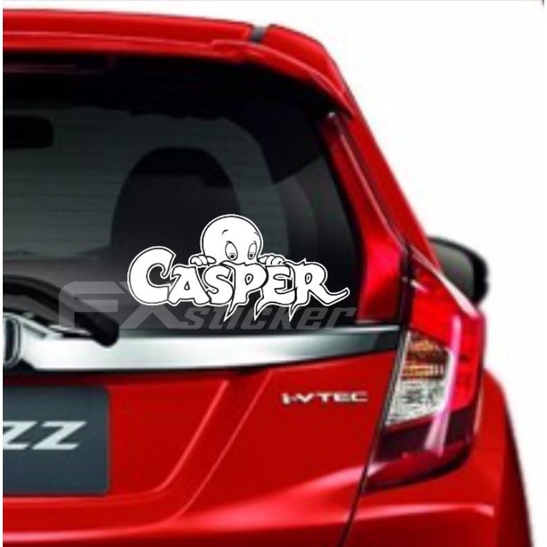 Stiker Cutting Mobil Casper Stiker Kaca Body Mobil Asesoris Mobil Motor Stiker Kartun Casper