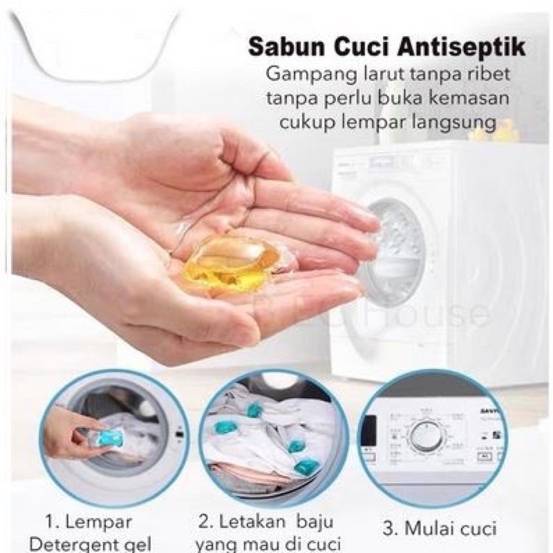 Deterjen Konsentrat Laundry Cair Untuk Mesin Cuci