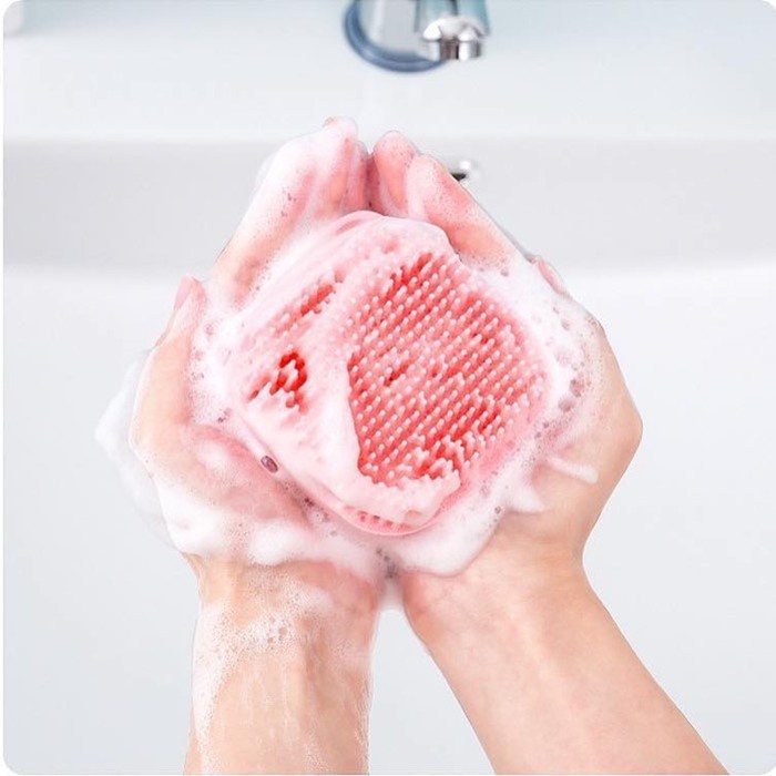 [100% ORIGINAL] SIKAT SILICON BADAN MANDI TEMPAT SABUN BATH SILIKON SPON BODY SPONGE