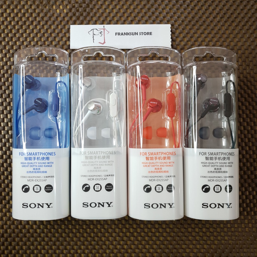 SONY MDR-EX255AP Bass In-Ear Neodymium Drivers Earphone