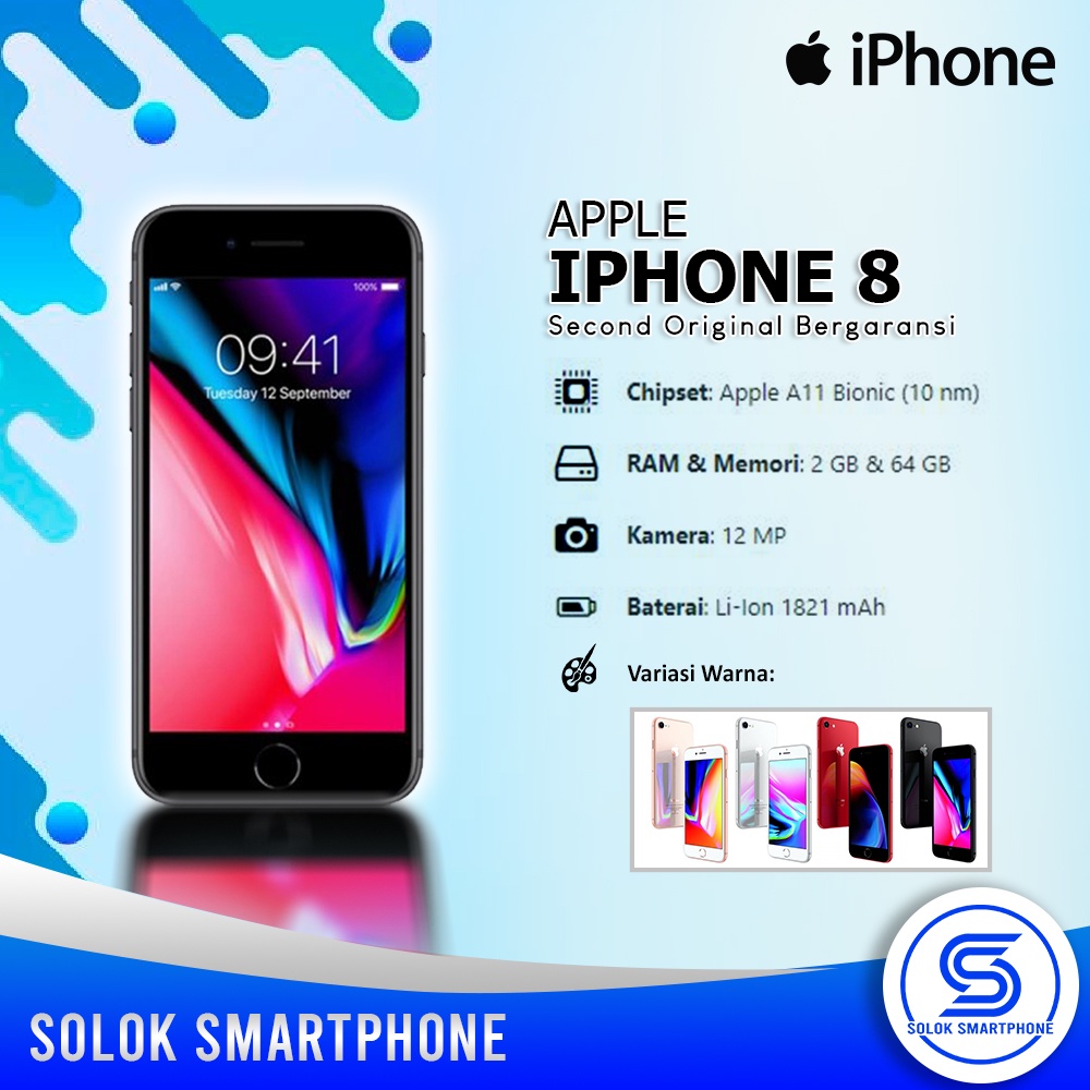 Jual Apple Iphone 8 [256GB] Second Original Fullset Like New | Shopee