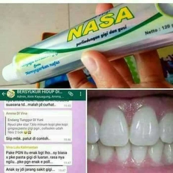 PASTA GIGI ~ NASA ~ ODOL HERBAL PEMUTIH GIGI &amp; PERONTOK KARANG GIGI