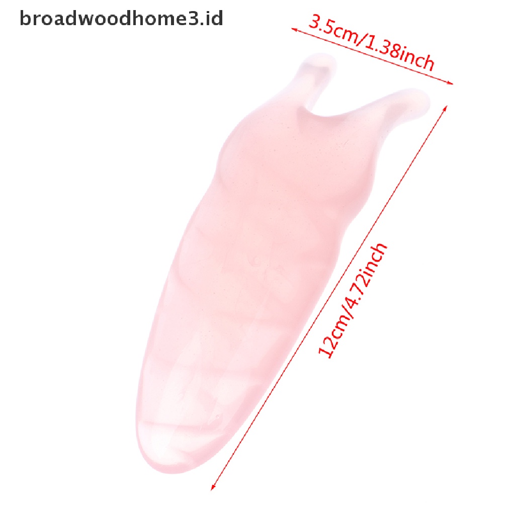 Batu Giok Quartz Alami Bentuk Y Untuk Pijat Hidung / Wajah