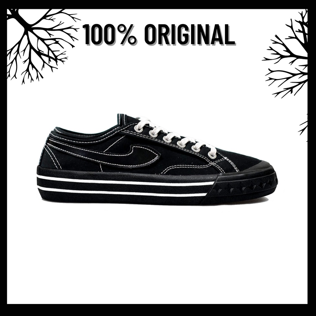 100% Original Sepatu Lokal Casual Black Oreo | Not Compass Retrograde Black Oreo Low