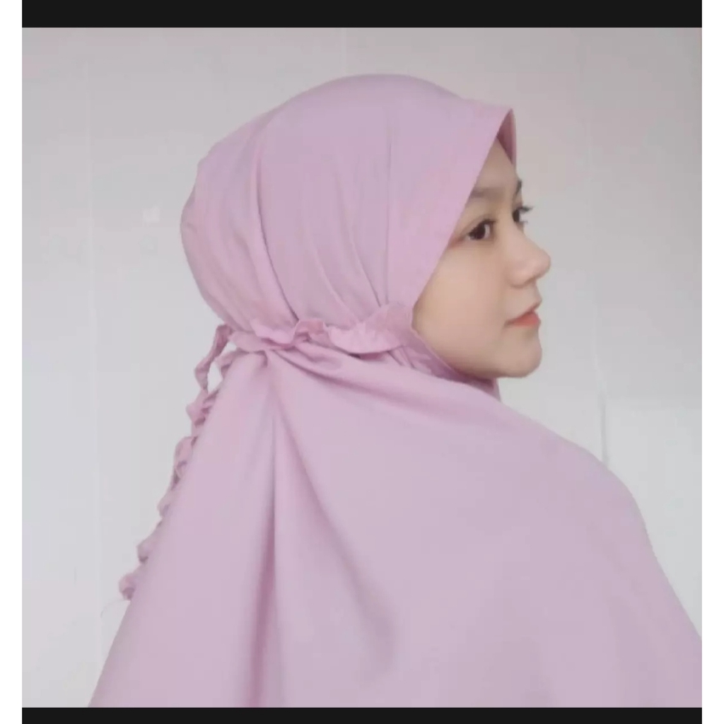 Jilbab bergo Maryam kriwil aulia diamond / bergo tali non pet Hijab