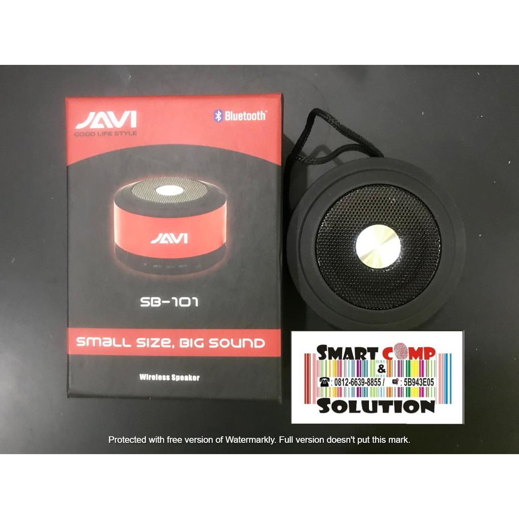 Speaker Portable Bluetooth Javi Sb101 / SB-101 Super Bass Original Murah