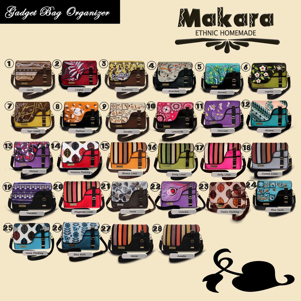 Tas Selempang Cewek / TasMakara GBO / Grosir Tas Wanita Murah / Tas Wanita Bordir / Tas Santai Cewek