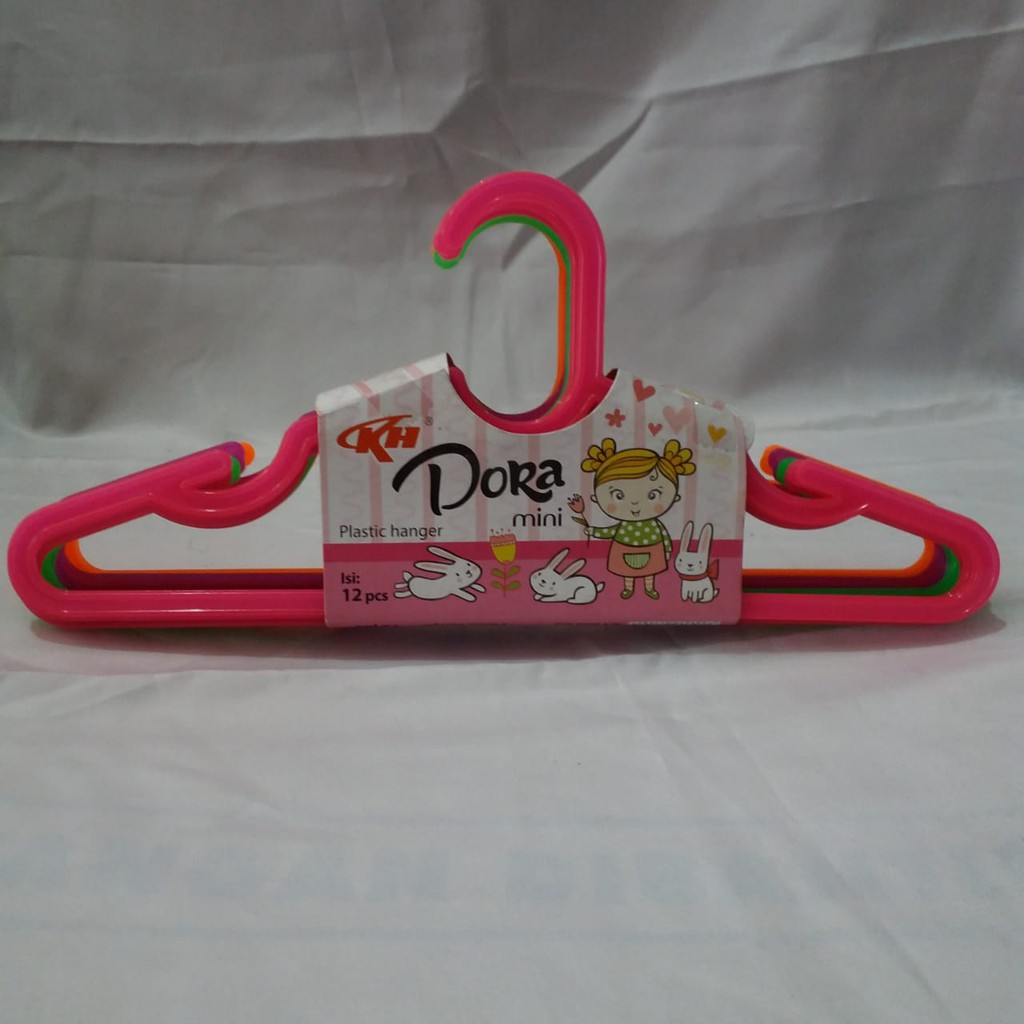 Hanger Baju Anak DORA 1 PAK Isi 12 Buah (GROSIR TAWAR HARGA)