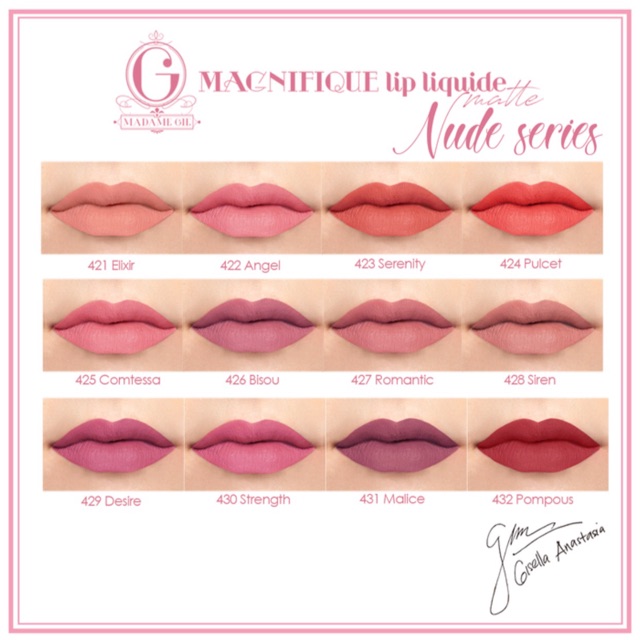 MADAME GIE Lip Liquide Matte (Nude Series)