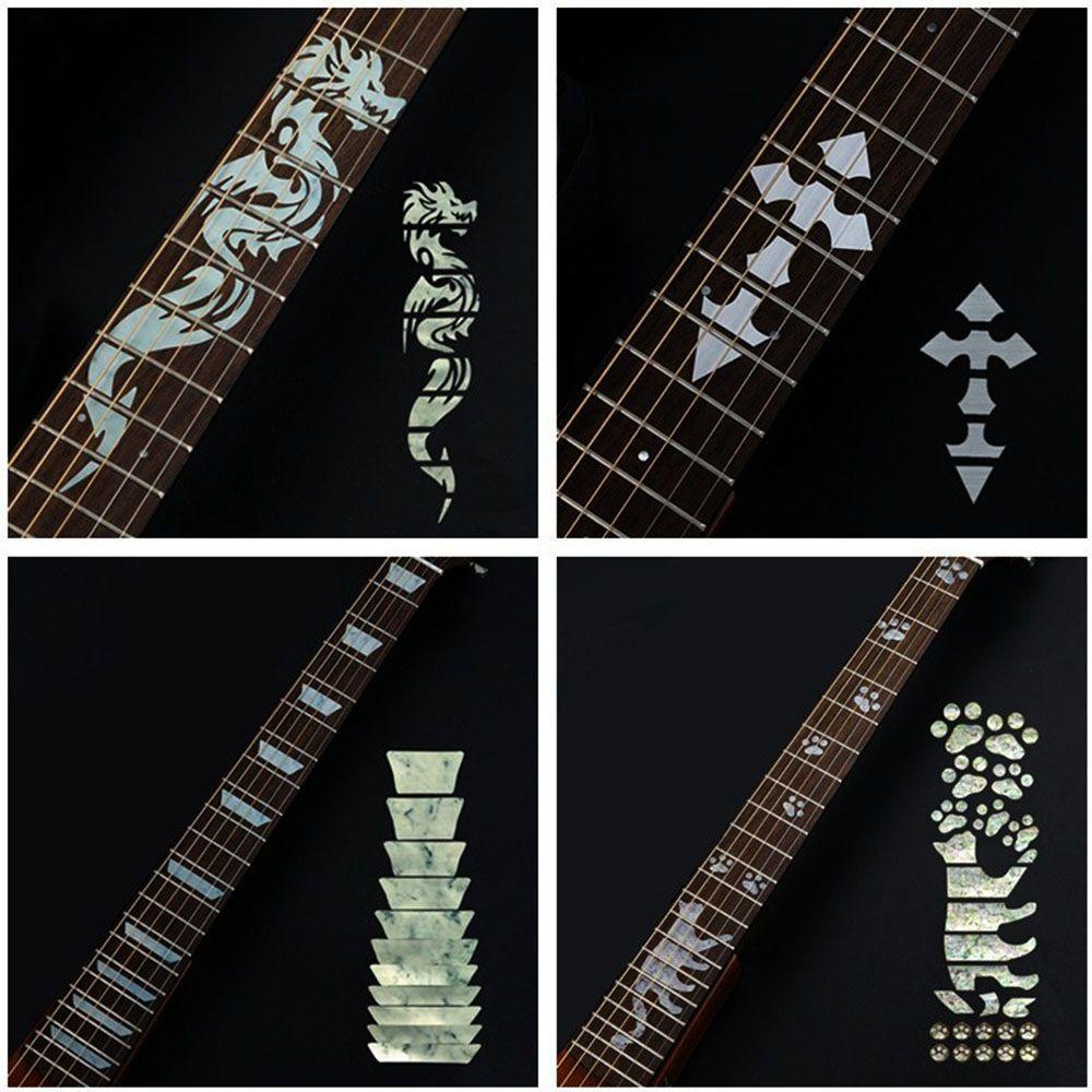 Chookyy Fretboard Stiker Baru Alat Musik Dekorasi Indah Cross Inlay Decals