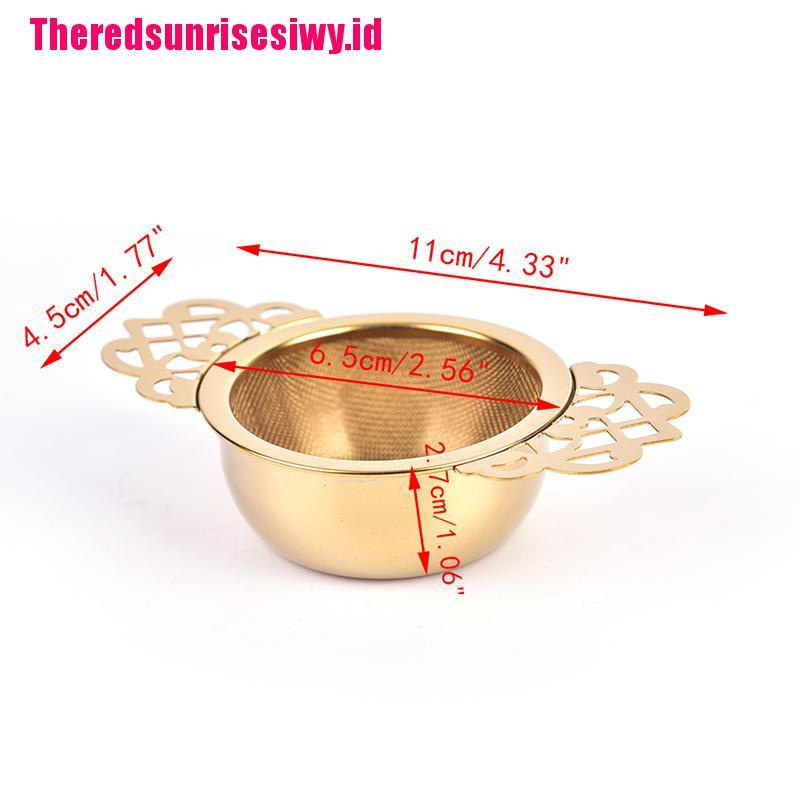 Filter Infuser Penyaring Daun Teh Dengan Model Gantung Dan Bahan Stainless Steel