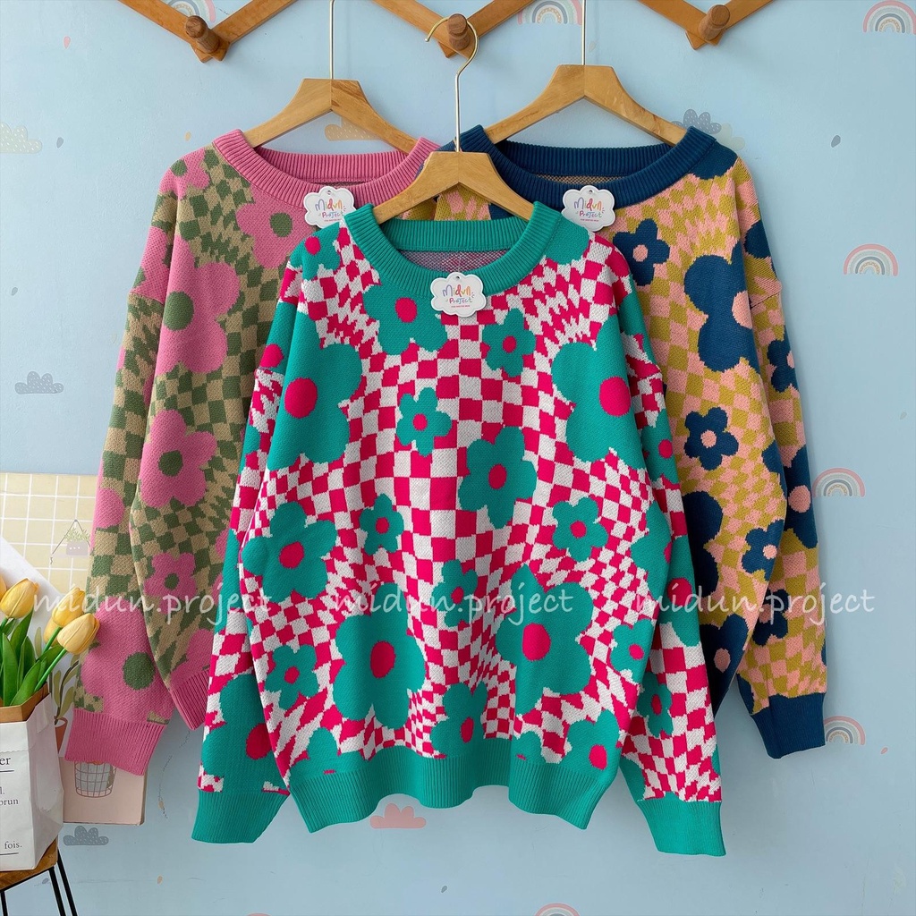 ALESHA KNIT | SWEATER MOTIF PREMIUM