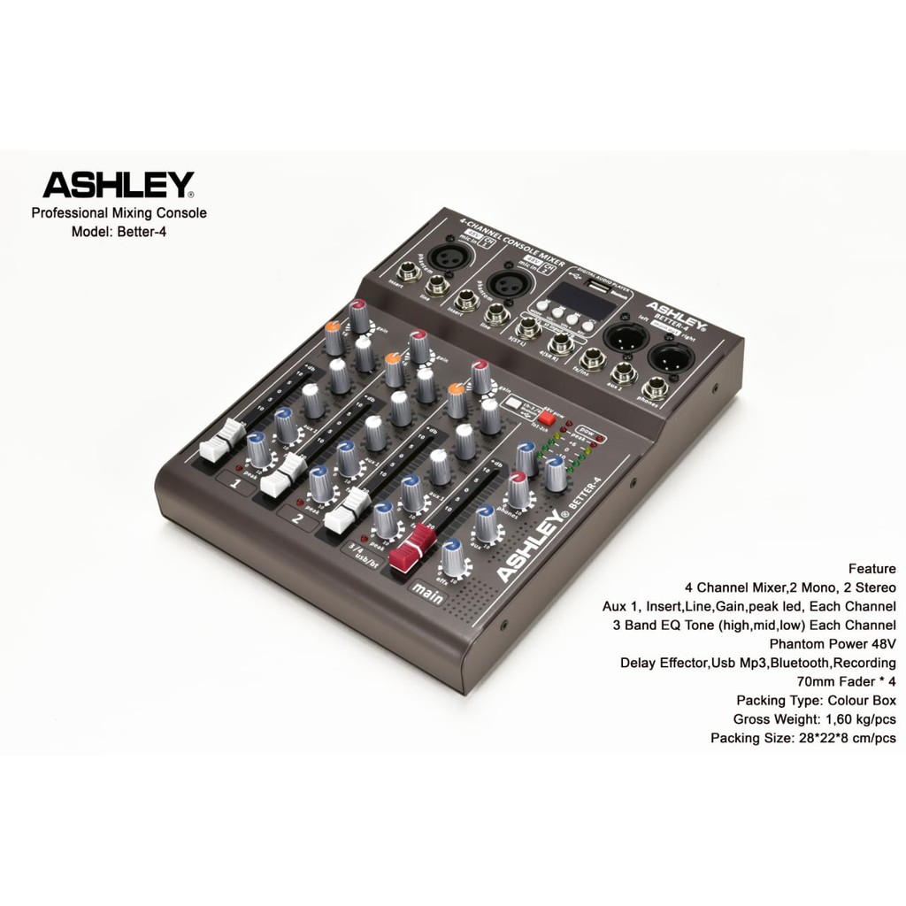 Mixer Audio ASHLEY BETTER4 / BETTER 4 / BETTER-4 (ORIGINAL)