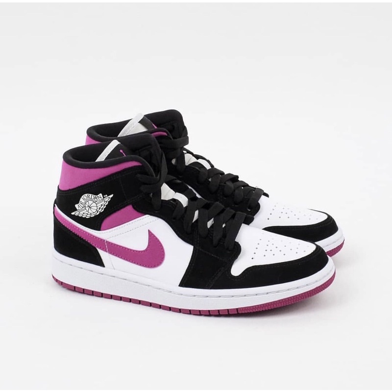 Air Jordan 1 Mid Black Cactus Flower