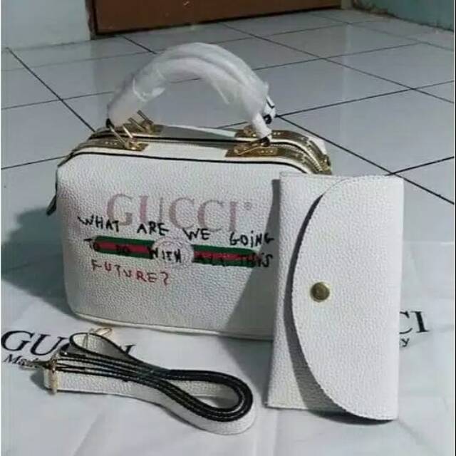 PROMO TAS ORI GUCCI/Tali panjang + free dompet
