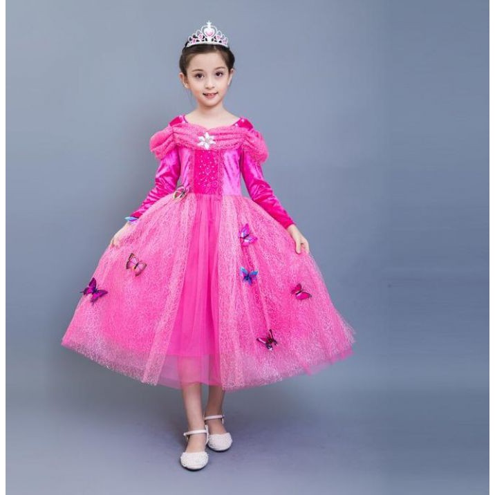 Gaun Anak Perempuan Pink Cinderella