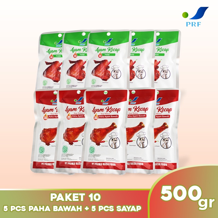 

PAKET 10 - 5pcs Sayap Ayam + 5pcs Paha Bawah Siap Makan - Makanan Instan - Makanan Siap Saji - PRF