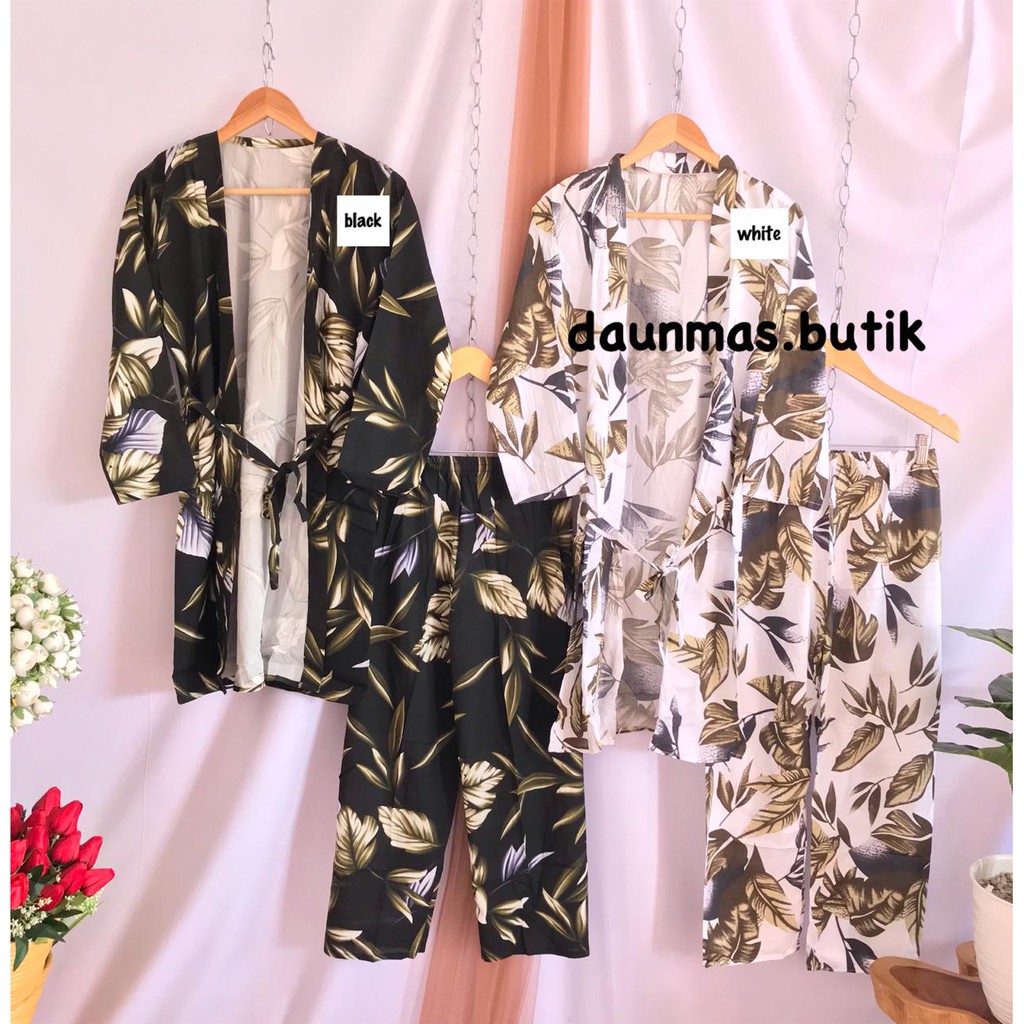 1KG MUAT 4SET | LEAFY ONE SET RAYON PREMIUM DAILY SET HITS SELEBGRAM FASHION WANITA MUSLIMAH