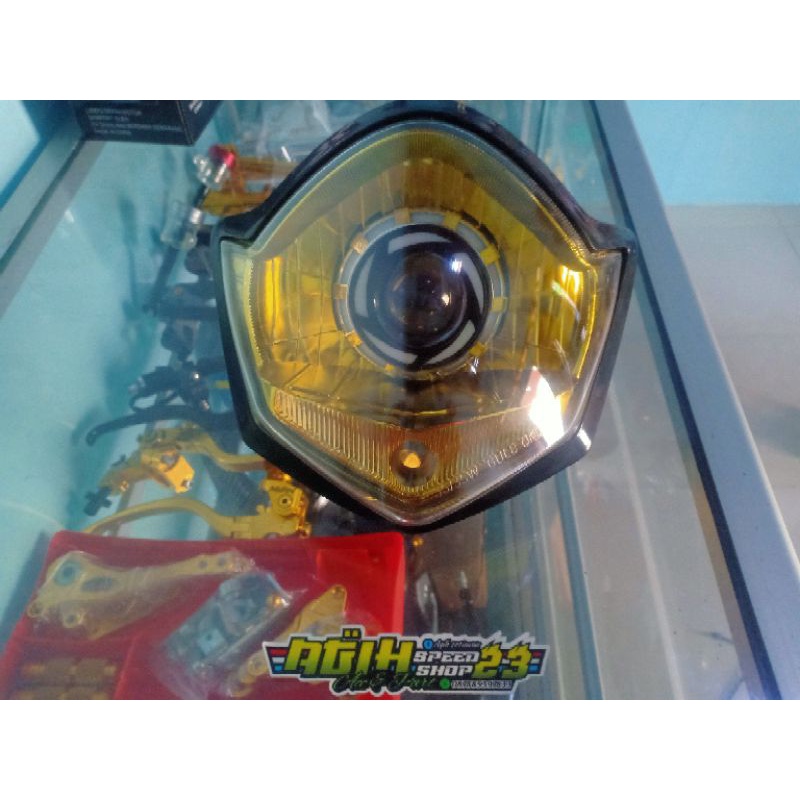 Promo Lampu depan vixion old custom proji Reflektorr gold