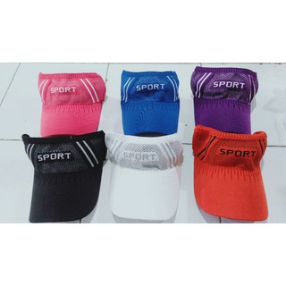 Topi Senam Wanita Sport-Topi Bolong Rajut impor Sport--Topi Bolong Rajut Zumba-Topi Golf Model Korea